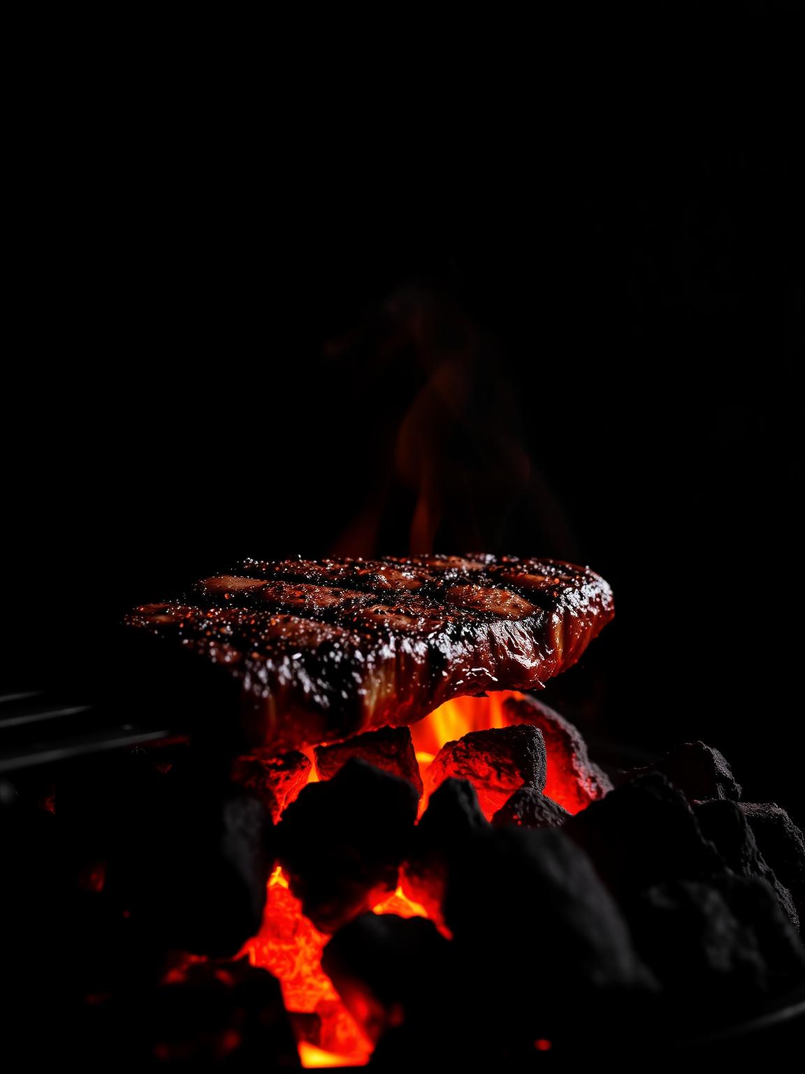 Churrasco brasileiro na brasa